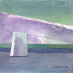 Ethel Hills - Color Block #42 (4 inch) - Mixed Media Collage on Panel - 4" x 4"